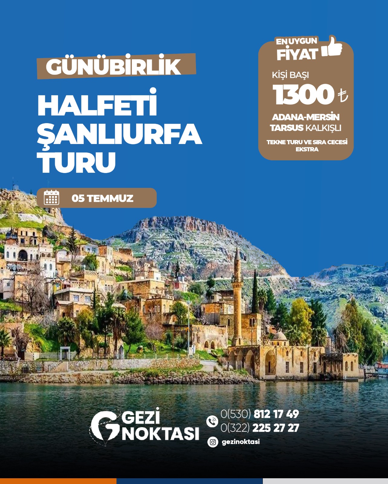  GÜNÜBİRLİK URFA- HALTEFİ TURU